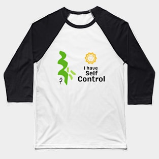 Self Control & Solar Chakra Baseball T-Shirt